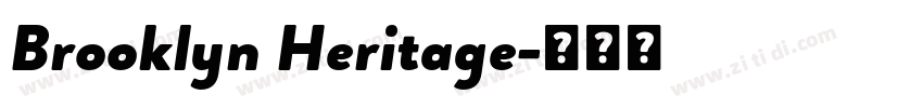 Brooklyn Heritage字体转换